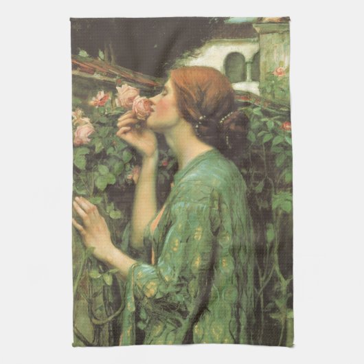 My Sweet Rose, or Soul of the Rose by Waterhouse Theedoek (Verticaal)