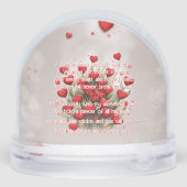 My Sweet Valentine Teddy Bear Keepsake Sneeuwbol (Achterkant)