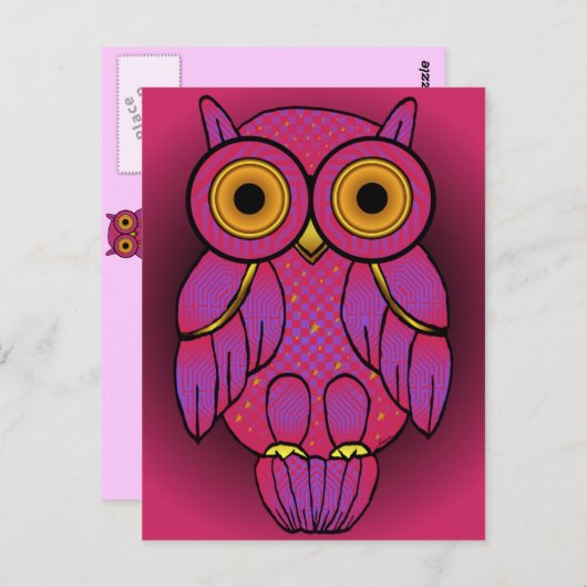 My$t Owl Dusk Briefkaarten (Voorkant / Achterkant)