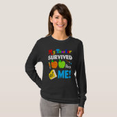 My Teacher Survived 100 Days Of Me 100th Day Party T-shirt (Voorkant volledig)