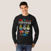 My Teacher Survived 100 Days Of Me  School Gnomies T-shirt (Voorkant volledig)