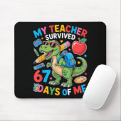 My Teacher Survived 67 Days Of Me Funny Dinosaur S Muismat (Met muis)