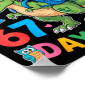 My Teacher Survived 67 Days Of Me Funny Dinosaur S Poster (Hoek)