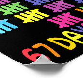 My Teacher Survived 67 Days Of School For Me Funny Poster (Hoek)