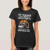 My Teacher Was Wrong Trucker T-shirt (Voorkant)