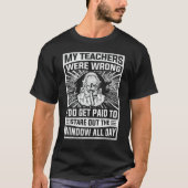 My Teacher Was Wrong U2013 Navy Pilot Aviator Figh T-shirt (Voorkant)