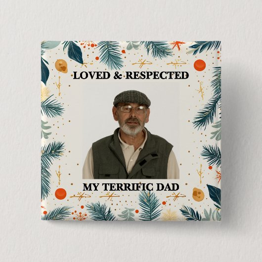 My Terrific Dad™ Button (Customize It!) (Voorkant)