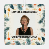 My Terrific Mom™ Ornaments (Customize It!) Metalen Ornament (Achterkant)