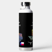 My Texas - Illustrated map outline - personalize Waterfles (Rechts)