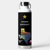 My Texas - Illustrated map outline - personalize Waterfles (Voorkant)