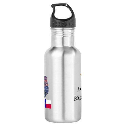 My Texas - Illustrated map outline - personalize Waterfles (Achterkant)