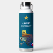 My Texas - Illustrated map outline - personalize Waterfles (Achterkant)