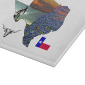 My Texas - map outline-steer-derrick-windmill Snijplank (Hoek)