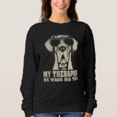 My Therapist He Wags His Tail Great Dane Trui (Voorkant)