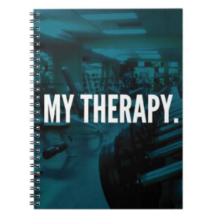 MY THERAPY - Bodybuilding Workout Motivatie Notitieboek