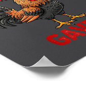 My Therast Gave Up Funny Meme Chicken Humor Saying Poster (Hoek)