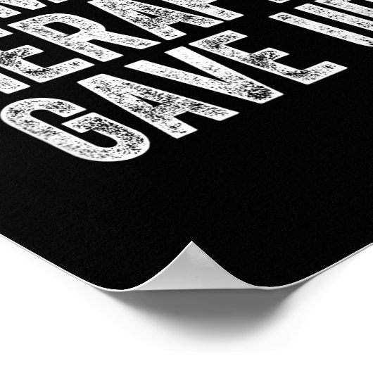 My Therast Gave Up Poster (Hoek)