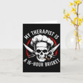 My Therast Is A 16-hours Brisket Chef Skull (on Ba Kaart (Gele Bloem)