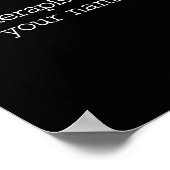 My Therast Knows Your Name Funny Quote  Poster (Hoek)