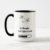 My Thoughts Need Coffee to Load – Funny Mug Mok (Links)