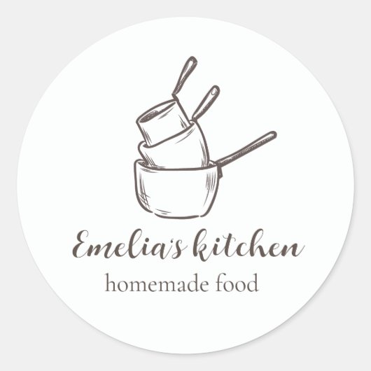 My tiny kitchen logo Sticker (Voorkant)