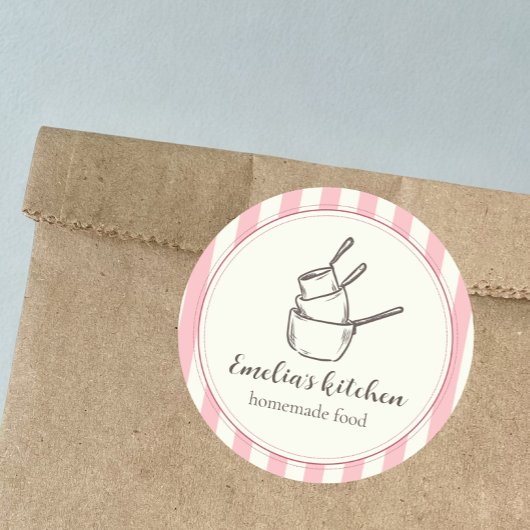 My tiny kitchen logo Sticker