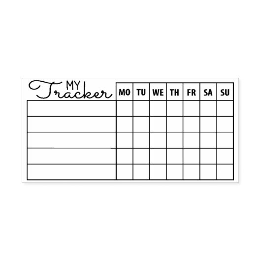 My Tracker Journal Rubberstempel (Afrduk)