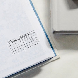 My Tracker Journal Rubberstempel