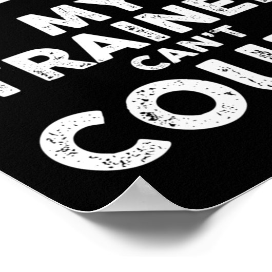 My Trainer Can't Count Funny Gym Workout Long Slee Poster (Hoek)