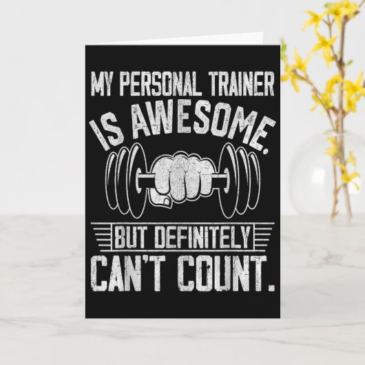 My Trainer Is Awesome But Definitely Can't Count  Kaart (Gele Bloem)