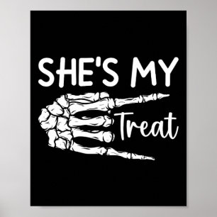 My Treat Skeleton Matching Halloween Kostuum HES 1 Poster