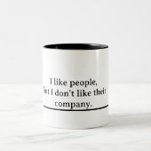 My true self tweekleurige koffiemok (Center)