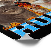 My Tummy Hurts Funny Cat Meme Bootleg Graphic  Poster (Hoek)