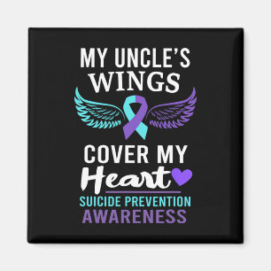 My Uncle's Wings Hoesje Heart Suicide Awareness Ri Magneet