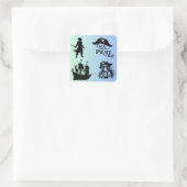 My Unique Pirate Sticker: Avontuur wacht op u Vierkante Sticker (Tas)