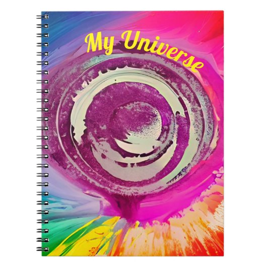 "My Universe" - Artistic Galaxy Notitieboek (Voorkant)