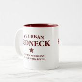 My Urban Redneck Mug Tweekleurige Koffiemok (Voorkant links)