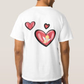 My Valentine calls me Papa T-shirt (Achterkant)