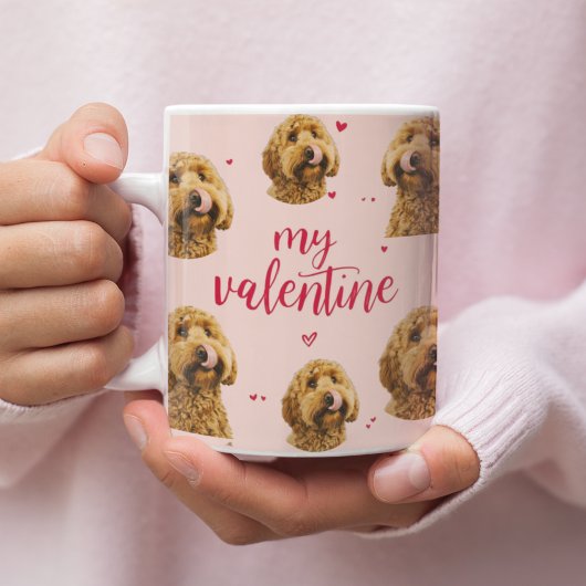 My Valentine Dog | Personalized Pet Photo Koffiemok