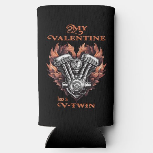 My Valentine has a V-Twin, Biker Seltzer Blikjeskoeler (Achterkant)