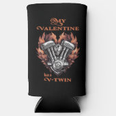 My Valentine has a V-Twin, Biker Seltzer Blikjeskoeler (Voorkant)