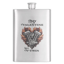 My Valentine has a V-Twin, Biker style Flacon