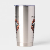 My Valentine has a V-Twin, Biker style Geïsoleerde Drinkbeker (Rechts)