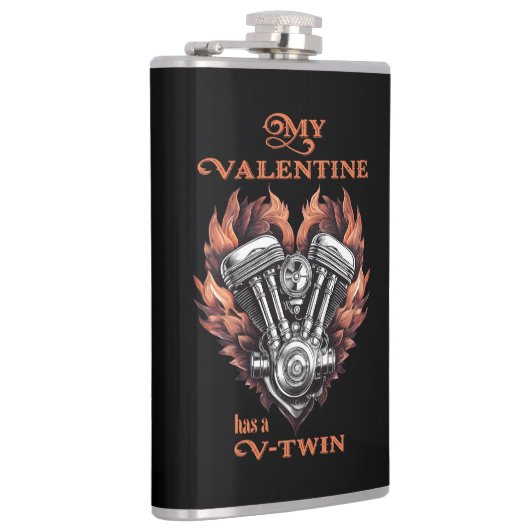 My Valentine has a V-Twin, Biker style Heupfles (Rechts)