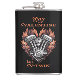 My Valentine has a V-Twin, Biker style Heupfles