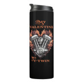 My Valentine has a V-Twin, Biker style Thermosbeker (Geroteerd rechts)