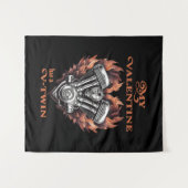 My Valentine has a V-Twin, Biker Wandkleed (Voorkant (horizontaal))
