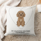 My Valentine Has Paws Cockapoo Personalise Kussen (Deken)