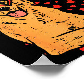 My Valentine Is Golden Retriever Valentines Day Pe Poster (Hoek)