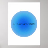 My voice is powerful poster (Voorkant)